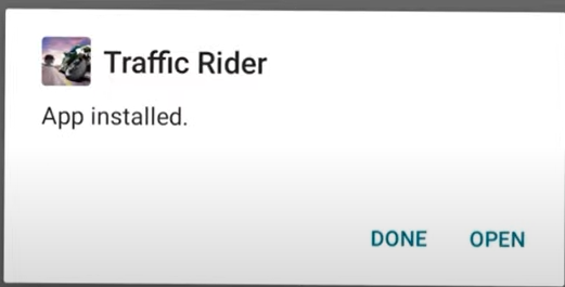 traffic rider installed 