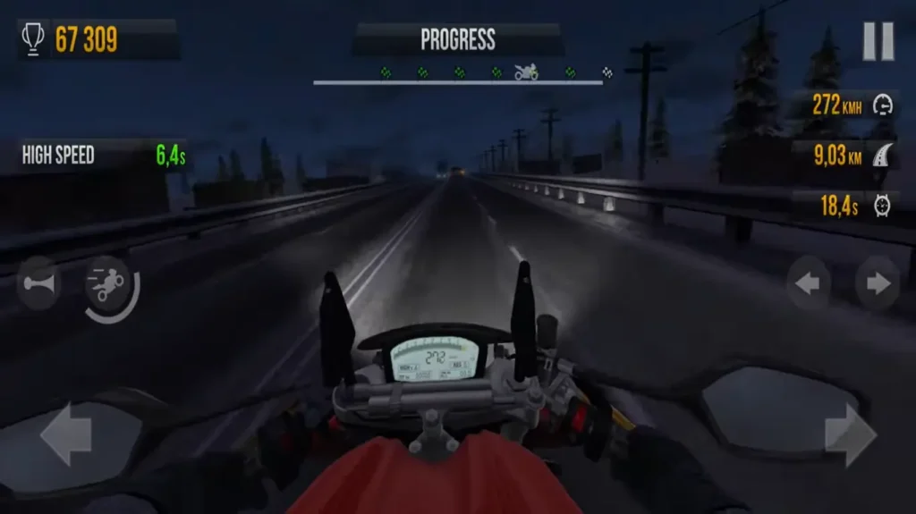 playing traffic rider game